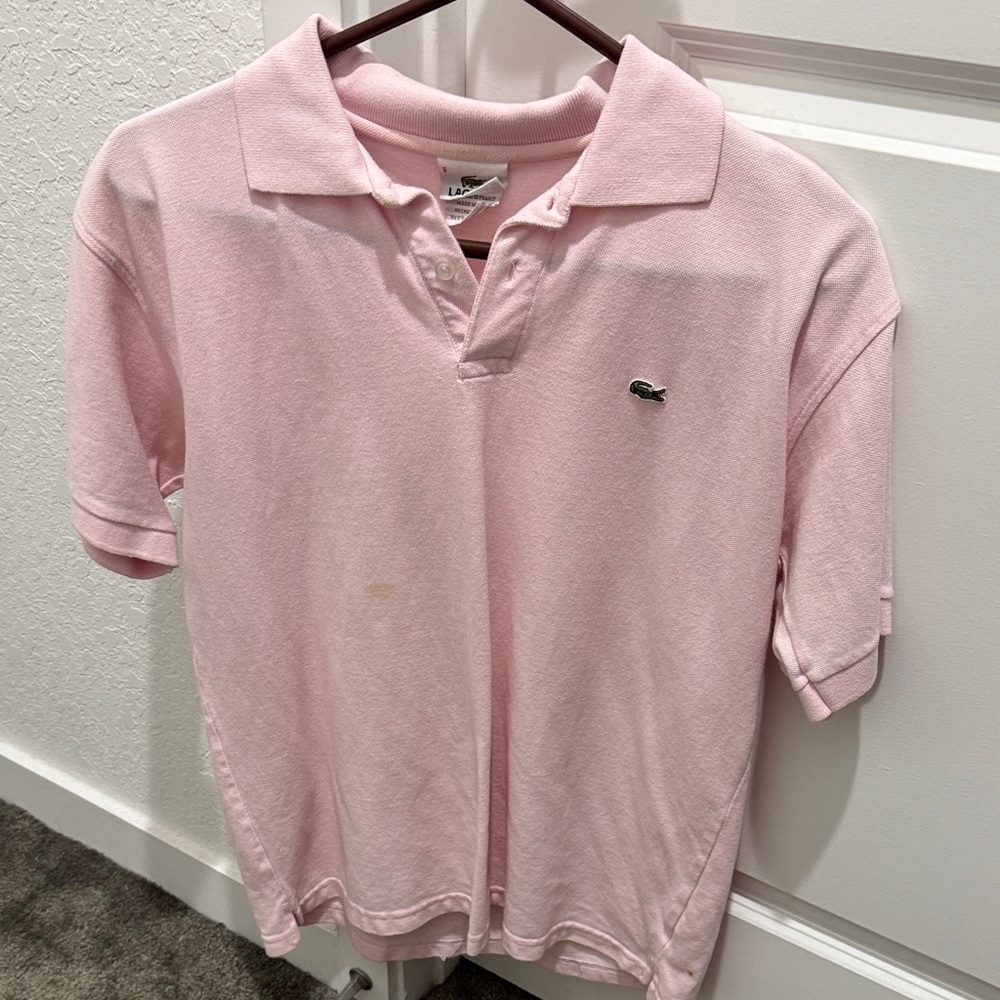 Lacoste men’s Light Pink Polo Shirt